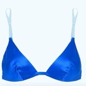 La Perla Vibrant Blue Satin Bralette